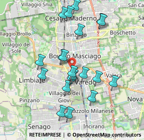 Mappa Via Francioli, 20813 Bovisio-Masciago MB, Italia (1.816)