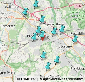 Mappa Via Goldoni Carlo, 21052 Busto Arsizio VA, Italia (3.6125)