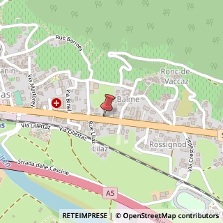 Mappa Via Roma, 112, 11020 Donnas AO, Italia, 11020 Lillianes, Aosta (Valle d'Aosta)