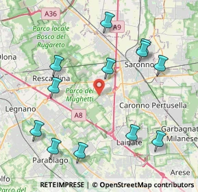 Mappa Via Caduti della Liberazione, 21040 Uboldo VA, Italia (4.65583)