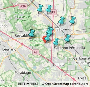 Mappa Via Caduti della Liberazione, 21040 Uboldo VA, Italia (2.96818)