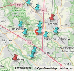 Mappa Via Caduti della Liberazione, 21040 Uboldo VA, Italia (3.82917)