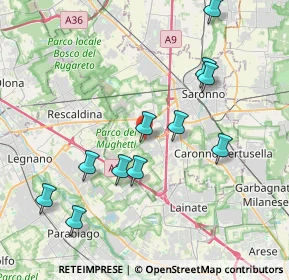 Mappa Via Caduti della Liberazione, 21040 Uboldo VA, Italia (3.97909)