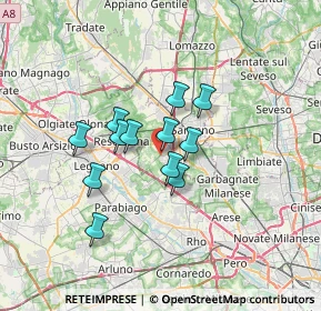 Mappa Via Caduti della Liberazione, 21040 Uboldo VA, Italia (4.9125)