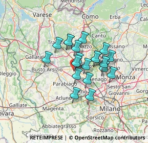 Mappa Via Caduti della Liberazione, 21040 Uboldo VA, Italia (9.4725)