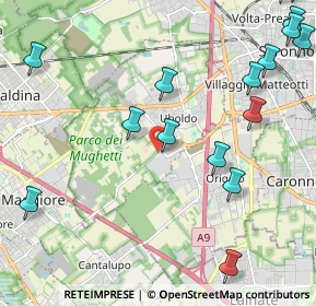 Mappa Via Caduti della Liberazione, 21040 Uboldo VA, Italia (3.08722)