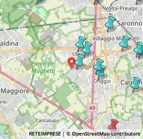Mappa Via Caduti della Liberazione, 21040 Uboldo VA, Italia (2.91375)