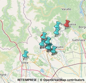 Mappa Via Bazzera, 13818 Tollegno BI, Italia (9.53333)