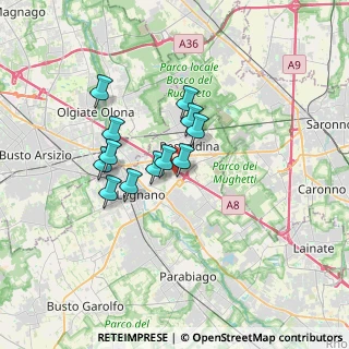 Mappa Via 5 Giornate, 20025 Legnano MI, Italia (2.5575)