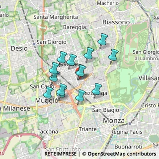 Mappa Via Trilussa, 20851 Lissone MB, Italia (1.29857)