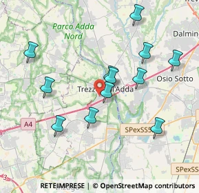 Mappa Via S. Pellico, 20056 Trezzo sull'Adda MI, Italia (3.72583)