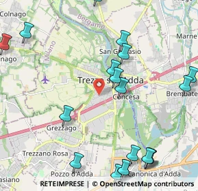 Mappa Via S. Pellico, 20056 Trezzo sull'Adda MI, Italia (2.8065)