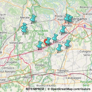 Mappa Via S. Pellico, 20056 Trezzo sull'Adda MI, Italia (7.14364)