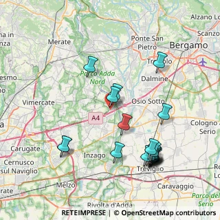 Mappa Via S. Pellico, 20056 Trezzo sull'Adda MI, Italia (8.78)
