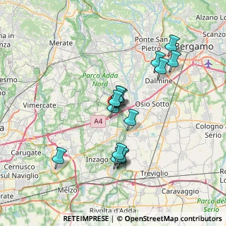 Mappa Via S. Pellico, 20056 Trezzo sull'Adda MI, Italia (6.156)