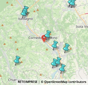 Mappa Via Don Sammartin Lungoagno, 36073 Cornedo vicentino VI, Italia (5.175)