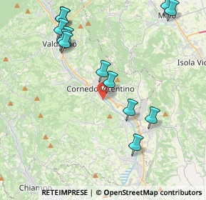 Mappa Via Don Sammartin Lungoagno, 36073 Cornedo vicentino VI, Italia (4.67692)