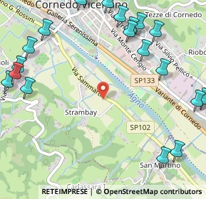 Mappa Via Don Sammartin Lungoagno, 36073 Cornedo vicentino VI, Italia (0.768)