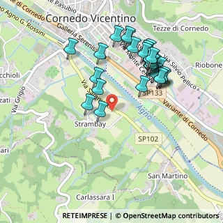 Mappa Via Don Sammartin Lungoagno, 36073 Cornedo vicentino VI, Italia (0.48276)