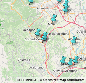 Mappa Via Antonio Pigafetta, 36073 Cornedo Vicentino VI, Italia (9.50083)