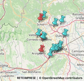 Mappa Via Antonio Pigafetta, 36073 Cornedo Vicentino VI, Italia (11.51867)