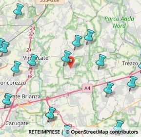 Mappa Via Bellusco, 20876 Ornago MB, Italia (6.301)