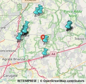Mappa Via Bellusco, 20876 Ornago MB, Italia (4.083)