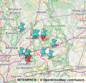 Mappa Via Bellusco, 20876 Ornago MB, Italia (6.64417)