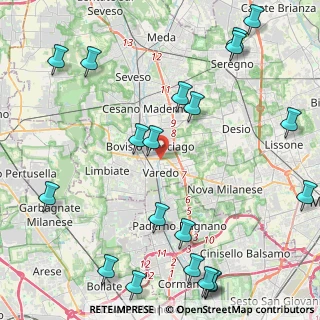 Mappa Via Monte Grappa, 20814 Varedo MB, Italia (5.882)