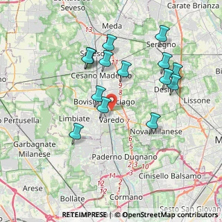 Mappa Via Monte Grappa, 20814 Varedo MB, Italia (3.69571)