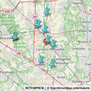 Mappa Via Carcano, 21042 Caronno Pertusella VA, Italia (3.89091)