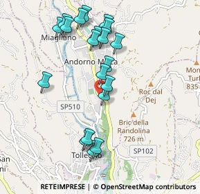Mappa Via della Rimembranza, 13811 Andorno Micca BI, Italia (0.9735)