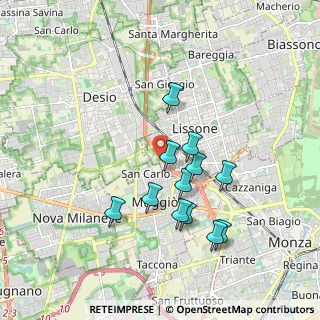 Mappa Via Padre Semeria, 20851 Lissone MB, Italia (1.64667)