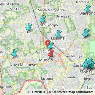 Mappa Via Padre Semeria, 20851 Lissone MB, Italia (3.14188)