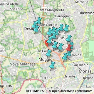 Mappa Via Padre Semeria, 20851 Lissone MB, Italia (1.453)