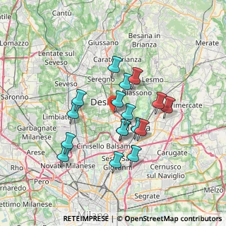 Mappa Via Padre Semeria, 20851 Lissone MB, Italia (5.95765)