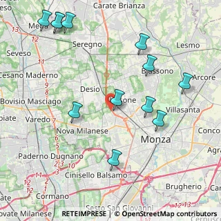 Mappa Via Padre Semeria, 20851 Lissone MB, Italia (4.88583)