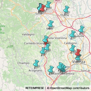 Mappa Via della Tecnica, 36070 Castelgomberto VI, Italia (10.2785)
