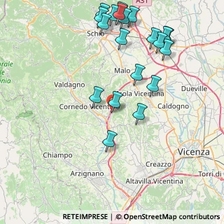 Mappa Via della Tecnica, 36070 Castelgomberto VI, Italia (9.7775)