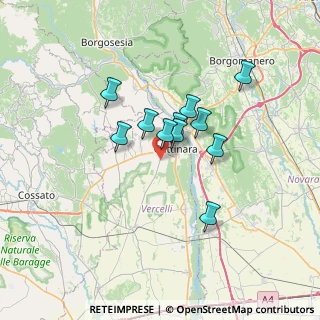 Mappa Via Rovasenda, 13045 Gattinara VC, Italia (4.99545)