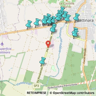Mappa Via Rovasenda, 13045 Gattinara VC, Italia (1.132)