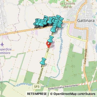 Mappa Via Rovasenda, 13045 Gattinara VC, Italia (0.92556)