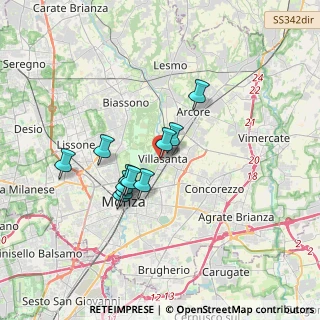 Mappa Via F. Confalonieri, 20856 Villasanta MB, Italia (2.75545)