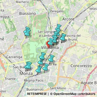 Mappa Via F. Confalonieri, 20856 Villasanta MB, Italia (1.51278)