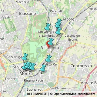 Mappa Via F. Confalonieri, 20856 Villasanta MB, Italia (2.06385)