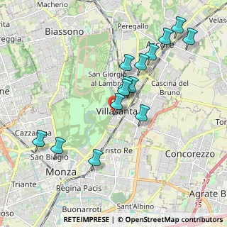 Mappa Via F. Confalonieri, 20856 Villasanta MB, Italia (1.93214)