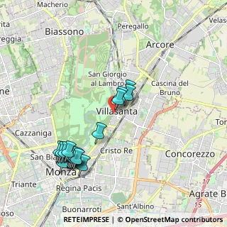 Mappa Via F. Confalonieri, 20856 Villasanta MB, Italia (2.12778)