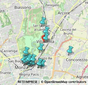 Mappa Piazza Andrea Oggioni, 20852 Villasanta MB, Italia (2.111)