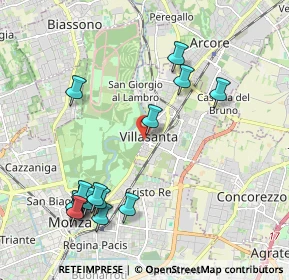 Mappa Piazza Andrea Oggioni, 20852 Villasanta MB, Italia (2.345)