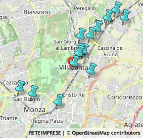Mappa Piazza Andrea Oggioni, 20852 Villasanta MB, Italia (1.93214)
